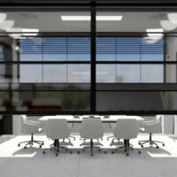 Skyfold Prisma laskeutumassa – paneelit taittuvat alakattoon